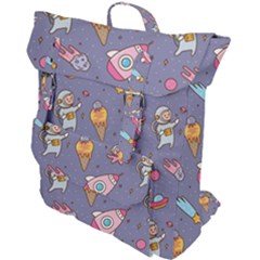 Outer-space-seamless-background Buckle Up Backpack by Salman4z