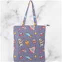 Outer-space-seamless-background Double Zip Up Tote Bag View1