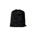 Abstract-math Pattern Drawstring Pouch (Small) View2