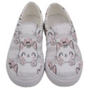 Cat-with-bow-pattern Men s Canvas Slip Ons View1