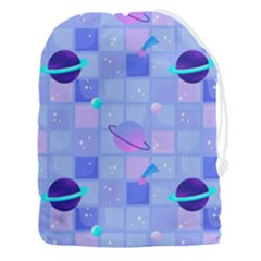 Seamless-pattern-pastel-galaxy-future Drawstring Pouch (3xl) by Salman4z