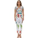 Dangerous-streptococcus-lactobacillus-staphylococcus-others-microbes-cartoon-style-vector-seamless Women s Pinafore Overalls Jumpsuit View1