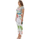 Dangerous-streptococcus-lactobacillus-staphylococcus-others-microbes-cartoon-style-vector-seamless Women s Pinafore Overalls Jumpsuit View2