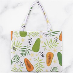 Seamless-tropical-pattern-with-papaya Mini Tote Bag by Salman4z
