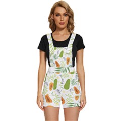 Seamless-tropical-pattern-with-papaya Short Overalls by Salman4z