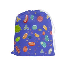 Virus-seamless-pattern Drawstring Pouch (xl) by Salman4z