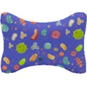 Virus-seamless-pattern Seat Head Rest Cushion View1