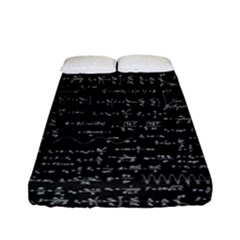 Math-equations-formulas-pattern Fitted Sheet (full/ Double Size) by Salman4z