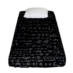 Math-equations-formulas-pattern Fitted Sheet (single Size) by Salman4z