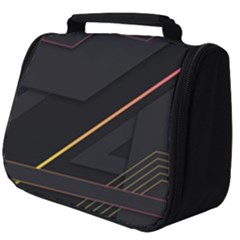 Gradient-geometric-shapes-dark-background Full Print Travel Pouch (big) by Salman4z