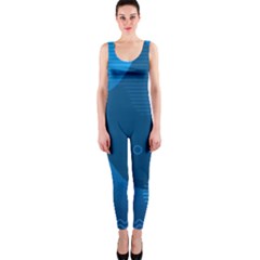 Abstract-classic-blue-background One Piece Catsuit by Salman4z