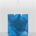 Abstract-classic-blue-background Full Print Rope Handle Tote (Large) View1
