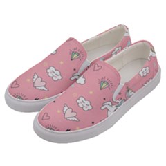 Cute-unicorn-seamless-pattern Men s Canvas Slip Ons by Salman4z