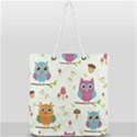 Forest-seamless-pattern-with-cute-owls Full Print Rope Handle Tote (Large) View1