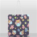 Owl-stars-pattern-background Full Print Rope Handle Tote (Large) View1