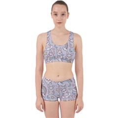 Seamless-pattern-with-cute-rabbit-character Work It Out Gym Set by Salman4z