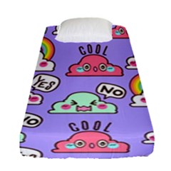 Cloud-seamless-pattern -- Fitted Sheet (single Size) by Salman4z