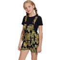 American-golden-ancient-totems Kids  Short Overalls View2