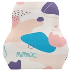 Hand-drawn-abstract-organic-shapes-background Car Seat Back Cushion  by Salman4z