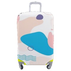 Hand-drawn-abstract-organic-shapes-background Luggage Cover (medium) by Salman4z