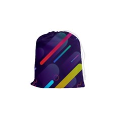 Colorful-abstract-background Drawstring Pouch (small) by Salman4z