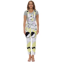Graphic-design-geometric-background Women s Pinafore Overalls Jumpsuit by Salman4z