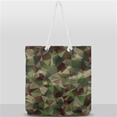 Abstract-vector-military-camouflage-background Full Print Rope Handle Tote (large) by Salman4z