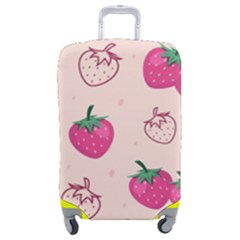 Seamless-strawberry-fruit-pattern-background Luggage Cover (medium) by Salman4z