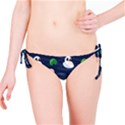 Swan Pattern Elegant Design Bikini Bottoms View1