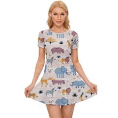 Wild Animals Seamless Pattern Women s Sports Wear Set by pakminggu