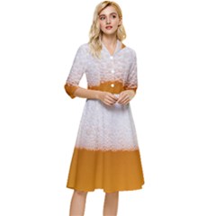 Beer Foam Bubbles Alcohol Glass Classy Knee Length Dress by pakminggu