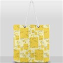 Party Confetti Yellow Squares Full Print Rope Handle Tote (Large) View1