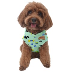 Dog Pattern Seamless Blue Background Scrapbooking Dog Sweater by pakminggu