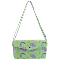 Elephant Sleeping Elephants Background Removable Strap Clutch Bag by pakminggu