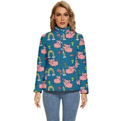 Texture Seamless Sample Digital Scrapbooking Women s Puffer Bubble Jacket Coat by pakminggu