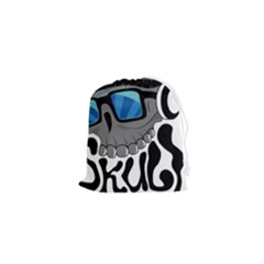 Cool Skull Drawstring Pouch (xs) by pakminggu