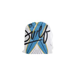 Wave Surfing Surfboard Surfing Drawstring Pouch (xs) by pakminggu
