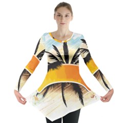 Hawaii Beach Summer Long Sleeve Tunic  by pakminggu