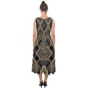 Brain Technology Data Digital Midi Tie-Back Chiffon Dress View2