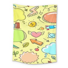 Cute Sketch Child Graphic Funny Medium Tapestry by danenraven