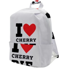 I Love Cherry Pie Zip Up Backpack by ilovewhateva