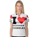 I love blueberry cobbler V-Neck Sport Mesh Tee View1