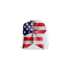 United States Of America Flag Of The United States Independence Day Drawstring Pouch (xs) by danenraven