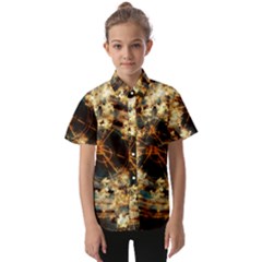 Science Fiction Background Fantasy Kids  Short Sleeve Shirt by danenraven