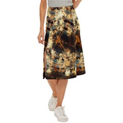 Science Fiction Background Fantasy Midi Panel Skirt by danenraven