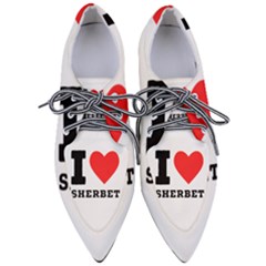 I Love Sherbet Pointed Oxford Shoes by ilovewhateva
