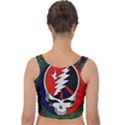 Grateful Dead Pattern Velvet Crop Top View2