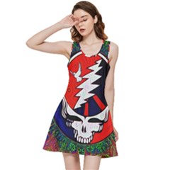Grateful Dead Pattern Inside Out Racerback Dress by Mog4mog4