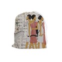 Egyptian Design Men Worker Slaves Drawstring Pouch (Large) View1