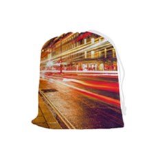 Telephone Booth Red London England Drawstring Pouch (large) by Mog4mog4